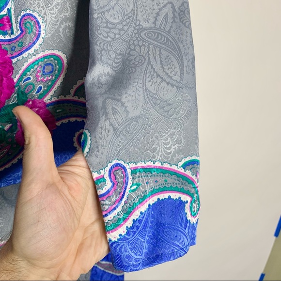 Vintage Paisley Hal Ferman by Donald Curtis Blouse and Skirt Outfit - Picture 10 of 11